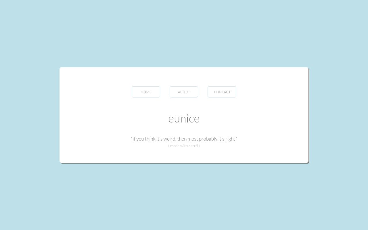 Carrd profile picture for @eunice